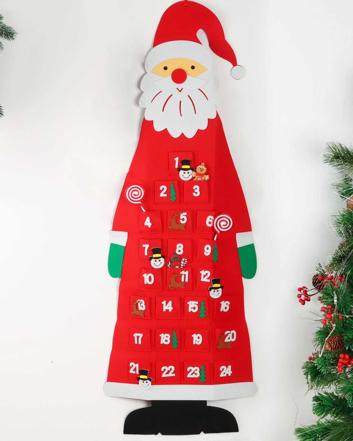 Make Your Own Advent Calendar - Fabric Santa