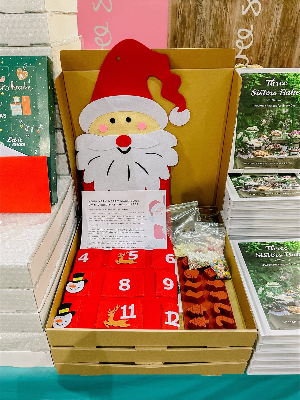 Make Your Own Advent Calendar - Fabric Santa